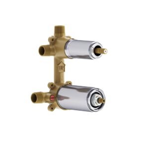 3-Way Aquatonik 1/2" Thermostatic Valve With Diverter - Chrome 104266-110 Kalia