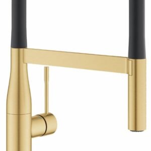 Essence Semi-Pro Pulldown Kitchen Faucet with Flexible Hose Spray - Brushed Cool Sunrise 30295GN0 Grohe
