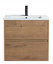 Alden Vanity 24" x 18" 2-Drawer Vanity (Cabinet Only) - Oak DC2218-24OAK Duval