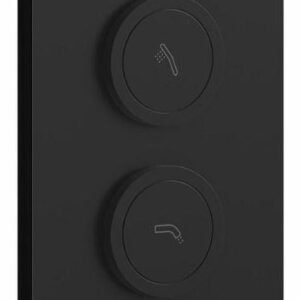 3-Way Thermostatic Valve Trim with Push Buttons - Matte Black 106834-160 Kalia