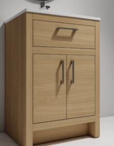 Dice 24 Vanity (Cabinet Only) - Oak DC3518-24WOM Duval