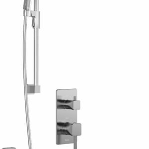 SquareOne TD3 Premia Thermostatic Integrated Diverter Shower System with Vertical Ceiling Arm - Chrome BF1654-110-201 Kalia