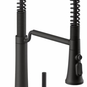 Tone Semi-Professional Kitchen Faucet with Spring Pulldown Spray - Matte Black 23765-BL Kohler