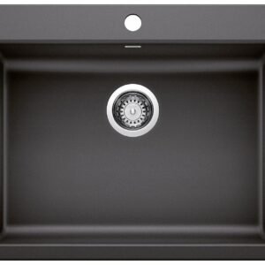 Precis ADA/CSA 1 Bowl Silgranit Dual Mount Kitchen Sink - Anthracite 402073 Blanco