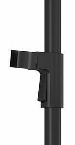 Kareo Premia 29" Wall Bar with Square Flange - Matte Black 107389-160 Kalia