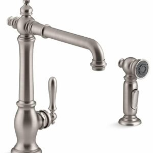 Artifacts Kitchen Faucet with Side Spray - Vibrant Stainless 99265-VS Kohler