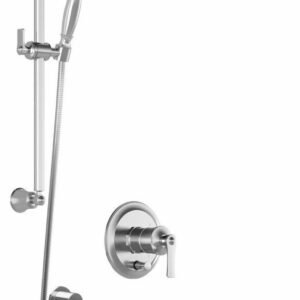 Rustik PB4 Pressure Balance Shower System with Wall Arm (less valve) - Chrome BF1517-110 Kalia