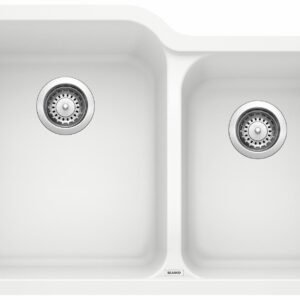 Vision U 1.75 Bowl Undermount Silgranit Sink - White 402145 Blanco