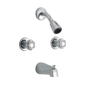 2-Handle Tub & Shower Faucet Trim - Chrome 82552 Waltec