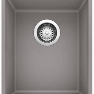 Precis U .75 Bowl Undermount Silgranit Sink - Metallic Gray 401679 Blanco