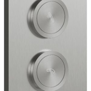 3-Way Thermostatic Valve and Trim with Push Buttons - Pure Nickel BF2062-125 Kalia