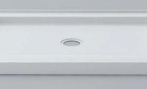 48x30 Low Profile Double Threshold Shower Base - White 60074A Acritec