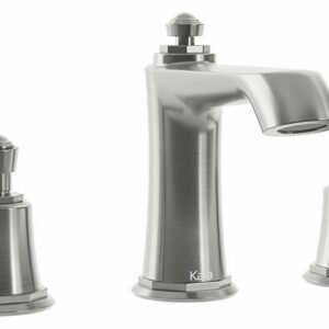Rustik Widespread Bathroom Faucet 1.5 GPM - Pure Nickel BF1484-125 Kalia