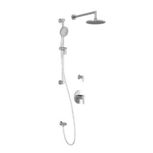 Kontour T2 Thermostatic Shower System with Wall Arm (less valves) - Chrome BF1346-110 Kalia