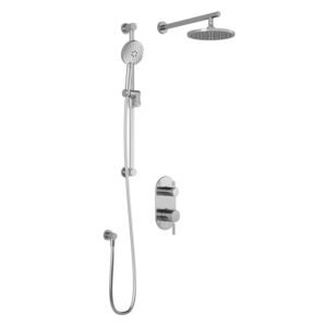 Preciso TD2 Thermostatic Integrated Diverter Shower System with Wall Arm - Chrome BF1819-110 Kalia