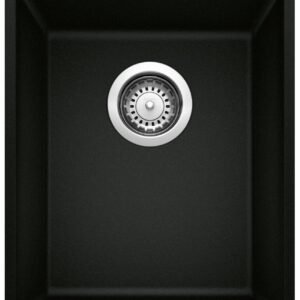 Precis U .75 Bowl Undermount Silgranit Sink - Coal Black 402657 Blanco