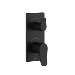 Moroka Valve Trim for 2 or 3-Way Thermostatic Valve with Integrated Diverter - Matte Black 105952-160 Kalia