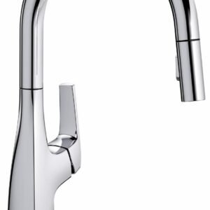 Rivana Kitchen Faucet with Pullldown Spray - Chrome 442677 Blanco