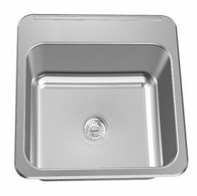 18-1/8" 1-Hole 1 Bowl Drop-In Kitchen Sink - Stainless Steel LBS4610P-1-1 Franke
