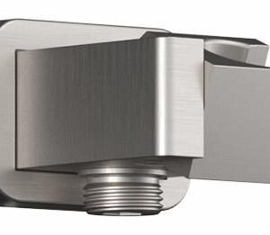 Premia Hand Shower Holder with Wall Outlet - Pure Nickel 107392-125 Kalia