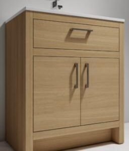 Dice 30 Vanity (Cabinet Only) - Oak DC3518-30WOM Duval