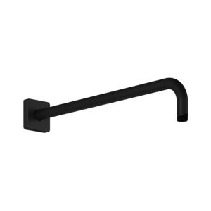 15-9/16" 90 Degree Wall Arm with Square Flange - Matte Black 105225-160 Kalia