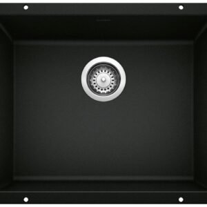 Precis U 1 Bowl Silgranit Undermount Kitchen Sink - Coal Black 402658 Blanco