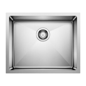 Quatrus R15 U 1 Bowl Undermount Kitchen Sink - Stainless 401516 Blanco