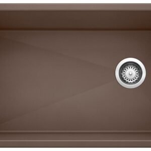 Diamond U Super 1 Bowl Silgranit Undermount Kitchen Sink - Cafe 401624 Blanco