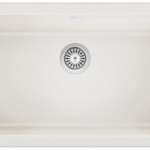 Ikon 30 1 Bowl Silgranit Undermount Apron Front Kitchen Sink - White 401833 Blanco