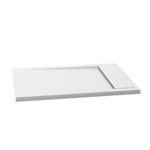 Opure 48" x 36" Acrylic Shower Base with End Drain - White BW1212-240 Kalia