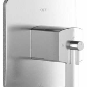 Grafik Valve Trim for 2-Way Thermostatic Coaxial Valve With Integrated Diverter - Chrome 104283-110 Kalia
