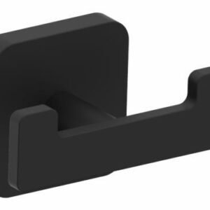 Milan Double Robe Hook - Matte Black 254132-48 Kartners