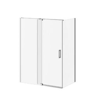Distink (Box 1 of 2) 60" x 77" Pivot Shower Door for Corner Installation - Chrome DR1747-110-003 Kalia
