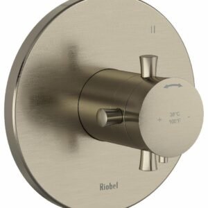 Edge 5-Functions Thermostatic Valve Trim - Brushed Nickel TEDTM45+BN RIOBEL