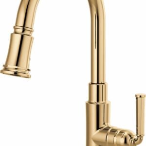 Rook SmartTouch Kitchen Faucet with Pulldown Spray - Polished Gold 64074LF-PG Brizo