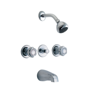 2-Handle Tub & Shower Faucet Trim - Chrome 14F115 Waltec