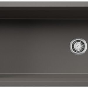 Inteos 30 1 Bowl Silgranit Undermount Kitchen Sink - Volcano Gray 403882 Blanco
