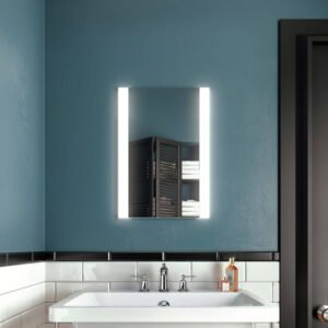 Accent 18" x 26" Illuminated LED Mirror - Black MR1460-500-001 Kalia