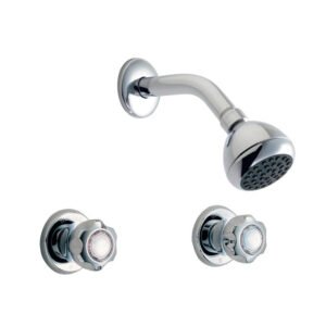 2-Handle Shower Faucet Trim - Chrome 18F115 Waltec