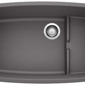 Performa Cascade 1.5 Bowl Undermount Silgranit Sink - Cinder 401420 Blanco