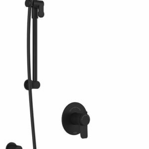 Moroka TCD1 Plus Thermostatic Coaxial Shower System with Wall Arm - Matte Black BF1930-160-100 Kalia