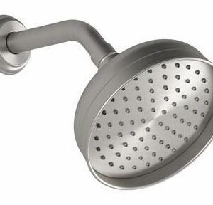 Rustik 6" Shower Head with Wall Arm - Pure Nickel BF1535-125 Kalia
