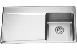 36" 1 Bowl Drop-In Kitchen Sink with Drainboard on Left - Stainless Steel LBSDBL6408P-1 Franke