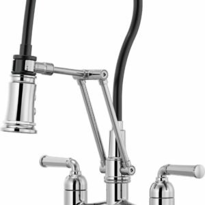 Rook Articulating Bridge Kitchen Faucet - Chrome 62274LF-PC Brizo