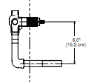 Rough-In Valve for 2-Handle Tub & Shower Trim 14WF144 Waltec