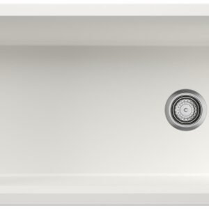 Inteos 30 1 Bowl Silgranit Undermount Kitchen Sink - White 403879 Blanco