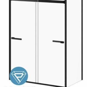 Akcess 2.0 with KaliaProtek 36"x79" Return Panel - Matte Black DR2076-160-005 Kalia