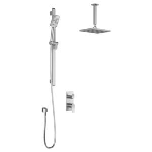 Moroka TD2 Aquatonik Thermostatic Shower System with Diverter and Ceiling Arm - Chrome BF1922-110-001 Kalia