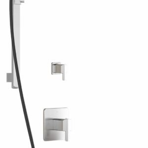 Grafik TD2 Premia Thermostatic Shower System with Wall Arm (less valve) - Black/Chrome BF1499-150-200 Kalia
